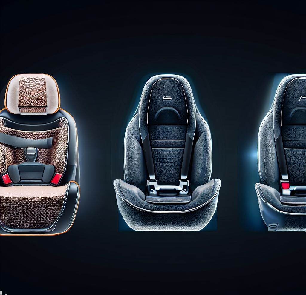 An image showing the progression of car seat designs over the years, highlighting the advancements in safety features.